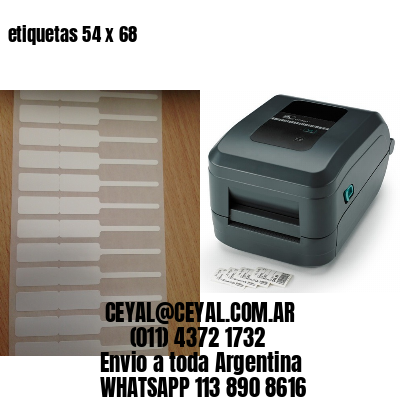 etiquetas 54 x 68