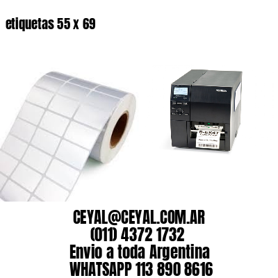etiquetas 55 x 69