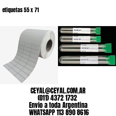 etiquetas 55 x 71