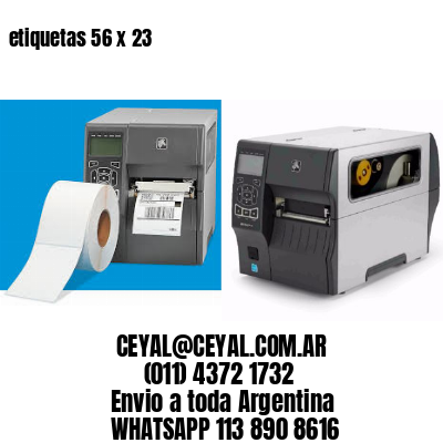 etiquetas 56 x 23