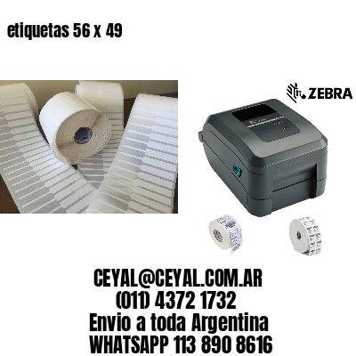 etiquetas 56 x 49