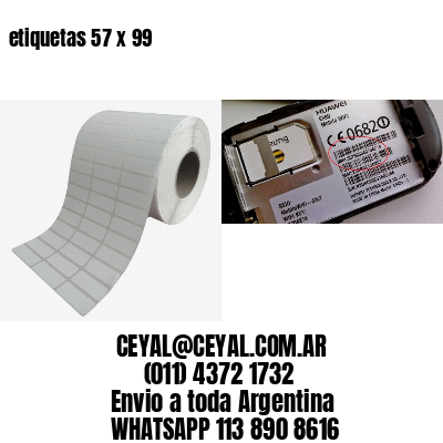etiquetas 57 x 99