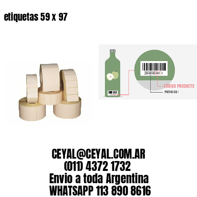 etiquetas 59 x 97