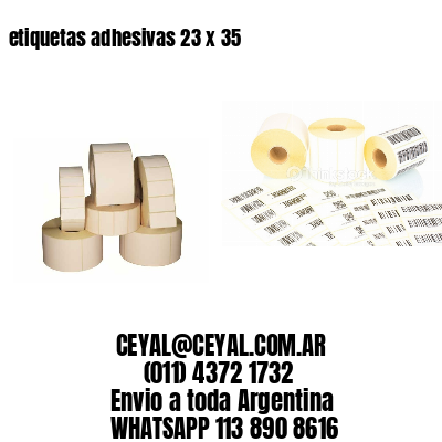 etiquetas adhesivas 23 x 35