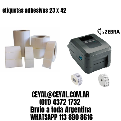 etiquetas adhesivas 23 x 42