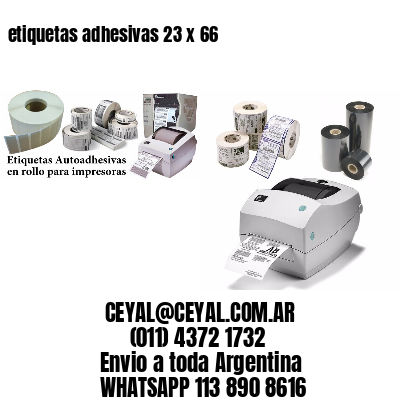 etiquetas adhesivas 23 x 66