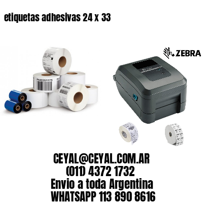 etiquetas adhesivas 24 x 33