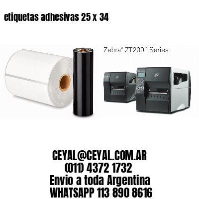 etiquetas adhesivas 25 x 34