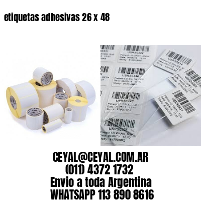 etiquetas adhesivas 26 x 48