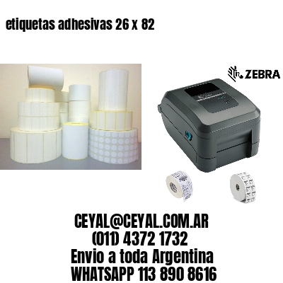 etiquetas adhesivas 26 x 82