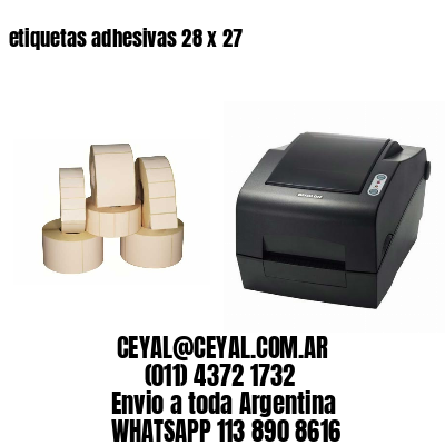 etiquetas adhesivas 28 x 27
