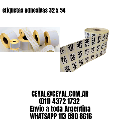 etiquetas adhesivas 32 x 54