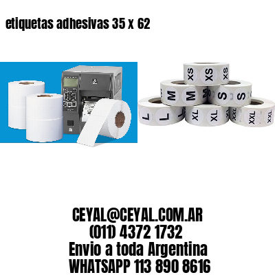 etiquetas adhesivas 35 x 62