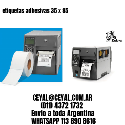 etiquetas adhesivas 35 x 85