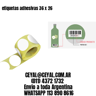 etiquetas adhesivas 36 x 26