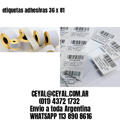 etiquetas adhesivas 36 x 81