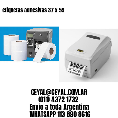etiquetas adhesivas 37 x 59