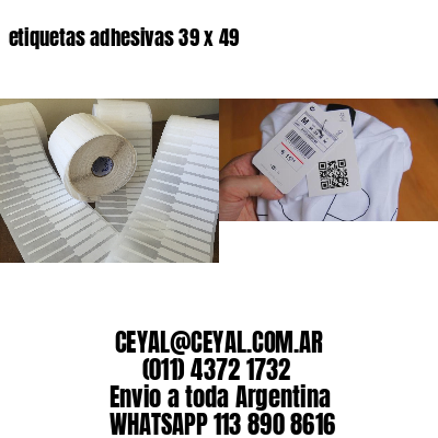 etiquetas adhesivas 39 x 49