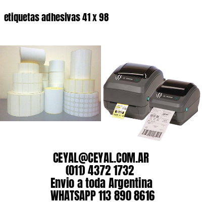 etiquetas adhesivas 41 x 98
