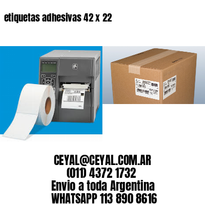 etiquetas adhesivas 42 x 22