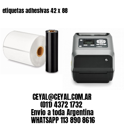 etiquetas adhesivas 42 x 88