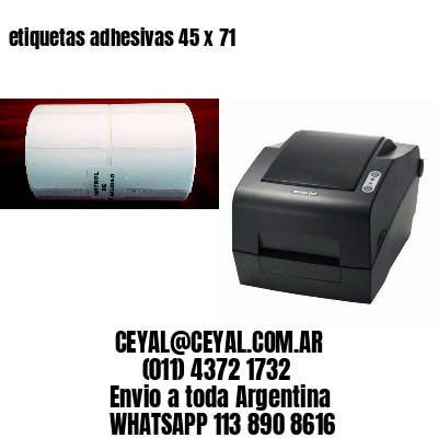etiquetas adhesivas 45 x 71
