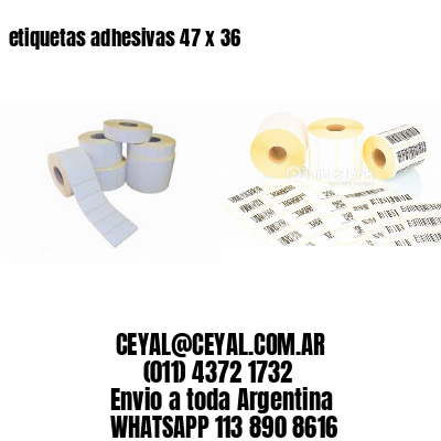 etiquetas adhesivas 47 x 36