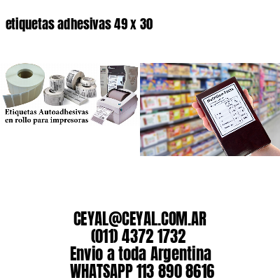 etiquetas adhesivas 49 x 30