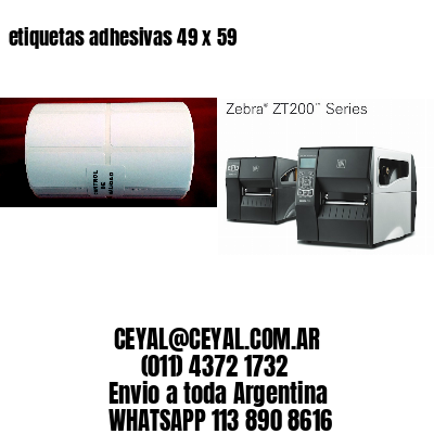 etiquetas adhesivas 49 x 59