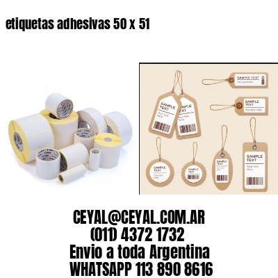 etiquetas adhesivas 50 x 51
