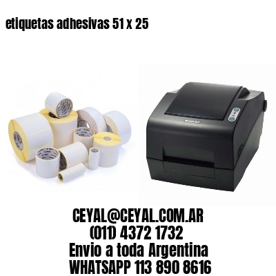 etiquetas adhesivas 51 x 25