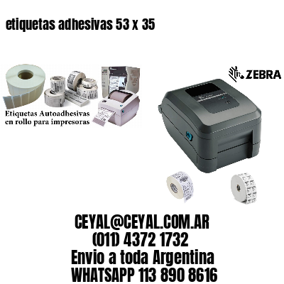 etiquetas adhesivas 53 x 35