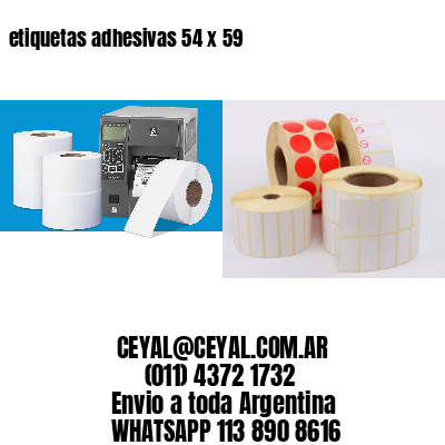 etiquetas adhesivas 54 x 59