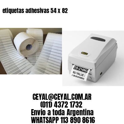 etiquetas adhesivas 54 x 82
