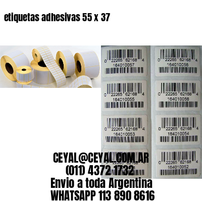 etiquetas adhesivas 55 x 37