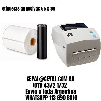 etiquetas adhesivas 55 x 80