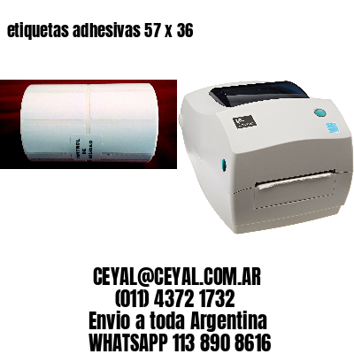 etiquetas adhesivas 57 x 36