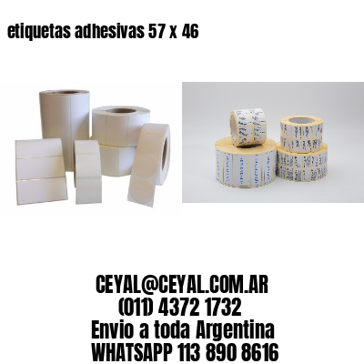 etiquetas adhesivas 57 x 46
