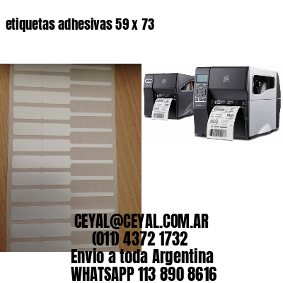 etiquetas adhesivas 59 x 73