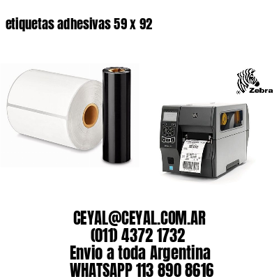 etiquetas adhesivas 59 x 92