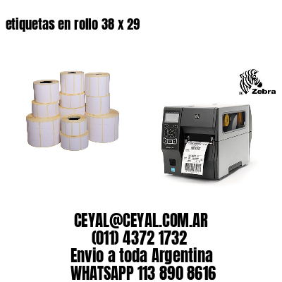 etiquetas en rollo 38 x 29