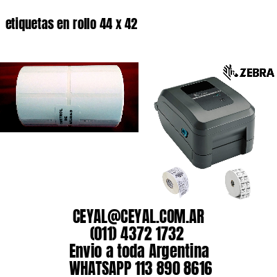 etiquetas en rollo 44 x 42