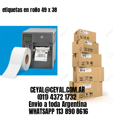 etiquetas en rollo 49 x 38