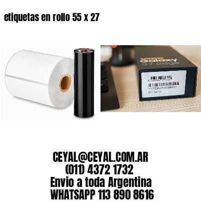 etiquetas en rollo 55 x 27