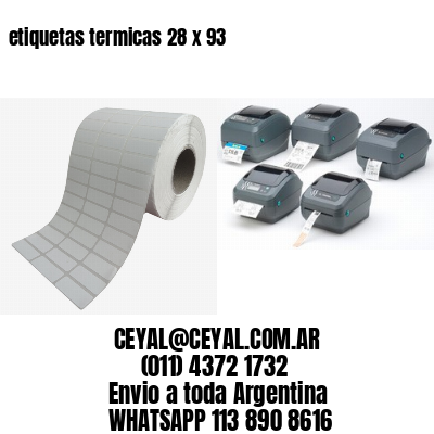 etiquetas termicas 28 x 93