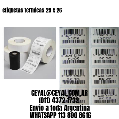 etiquetas termicas 29 x 26