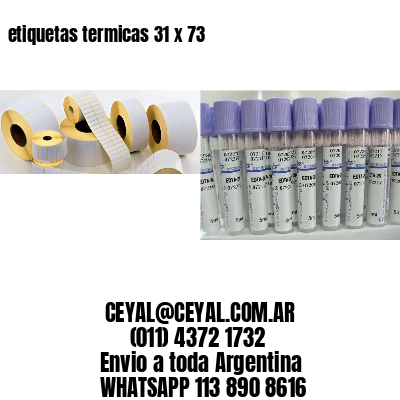 etiquetas termicas 31 x 73
