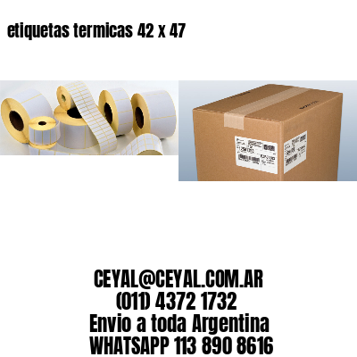 etiquetas termicas 42 x 47