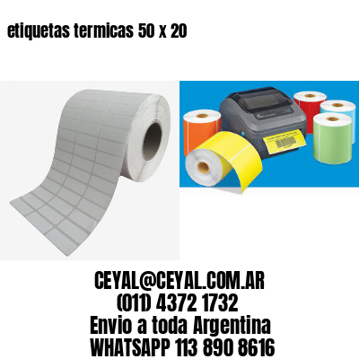 etiquetas termicas 50 x 20