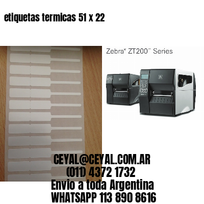 etiquetas termicas 51 x 22